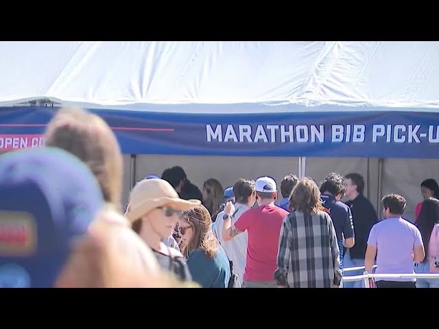 ⁣Thousands get ready for 40th LA Marathon