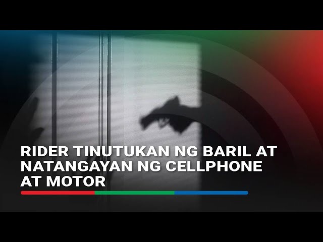 ⁣SAPUL SA CCTV: Delivery rider tinutukan ng baril at natangayan ng cellphone at motor sa QC