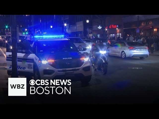 ⁣Police patrolling streets ahead of South Boston's St. Patrick's Day parade