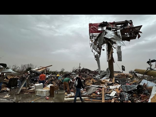 At least 32 killed as massive storm system triggers tornadoes, wildfires in central and southern US