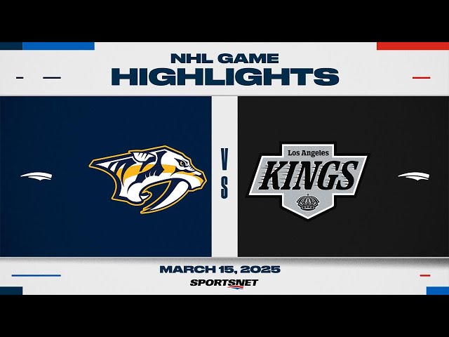 ⁣NHL Highlights | Predators vs. Kings - March 15, 2025