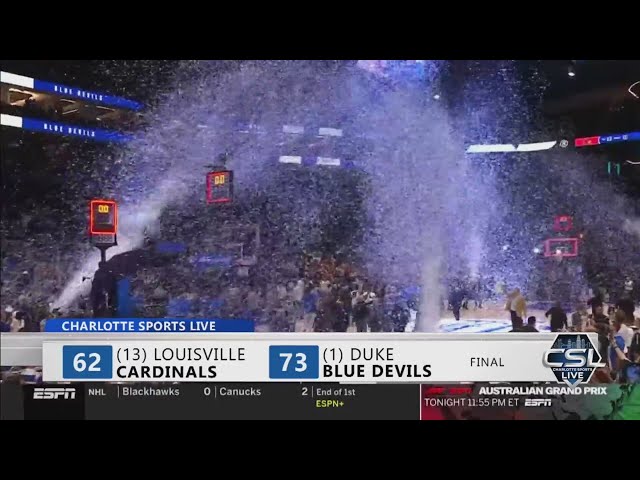 ⁣Duke beats Louisville 73-62 for 2nd ACC title in 3 years