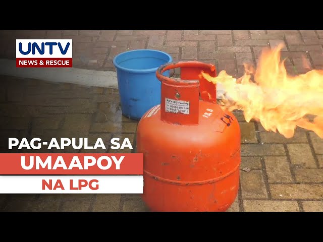 Paano ang tamang paraan ng pag-apula ng lumalagabgab na LPG?