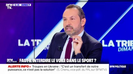 ⁣Sébastien Chenu: "Le voile n'a rien à faire dans le sport: c'est un outil, un drapeau