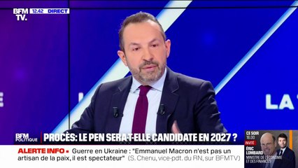 ⁣Procès des emplois fictifs: "Marine Le Pen a démontré son innocence", estime Sébastien Che