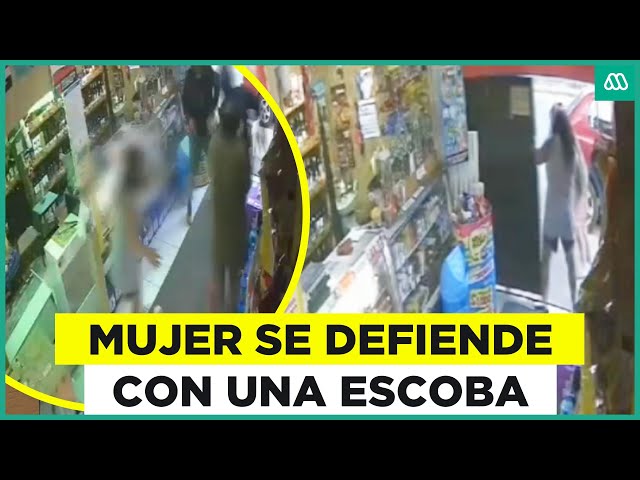 Mujer enfrenta a delincuentes solo con una escoba: La intimidaron con armas