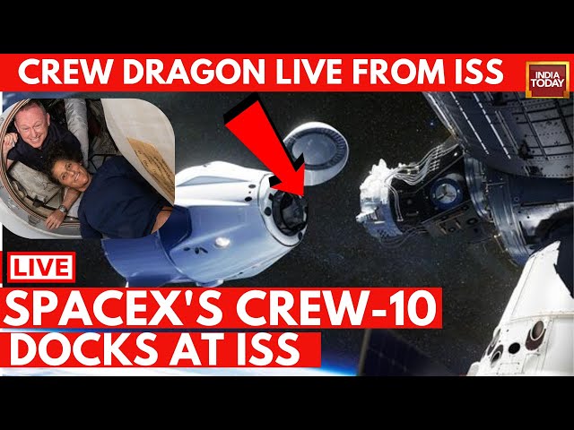 NASA Rescue Mission LIVE | SpaceX Crew Docks At ISS To Save Stranded Astronauts | Sunita Williams