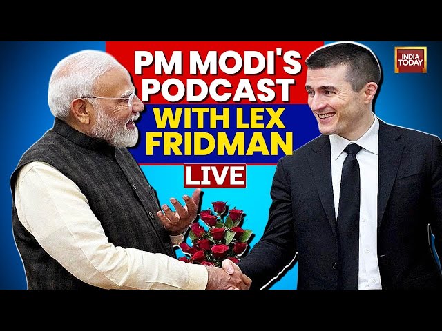 ⁣LIVE PM Modi's 'Epic 3-hour Podcast' With Lex Fridman  | Fridman Calls Conversation  