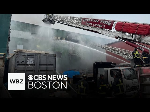 ⁣Boston fire commissioner explains why recycling center fire is so tough to put out