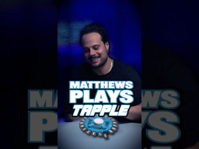 Auston Matthews Goes Hard At Tapple 