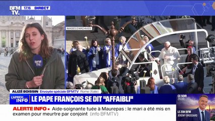 Dans un court message adressé à ses fidèles, le pape François se dit "affaibli physiquement&quo