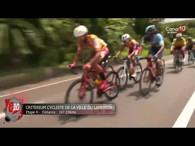 ⁣TOUR CYCLISTE /CRITERIUM DE LA VILLE DU LAMENTIN (MARTINIQUE) ETAPE 4 PARCOURS : 107,23KMS