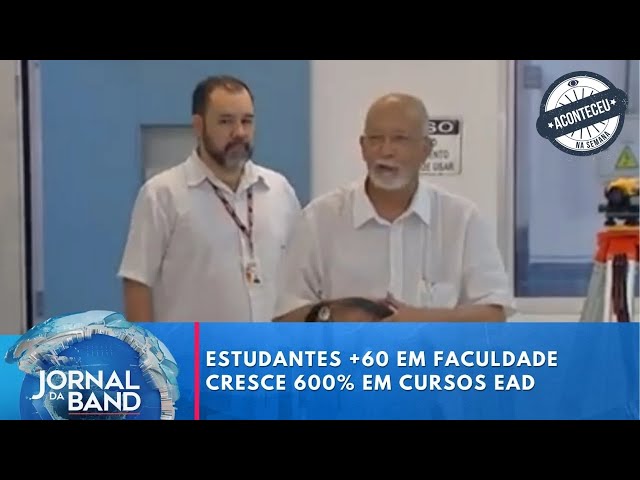 ⁣Aconteceu na Semana | Estudantes com mais de 60 anos em faculdade cresce 600% em cursos à distancia