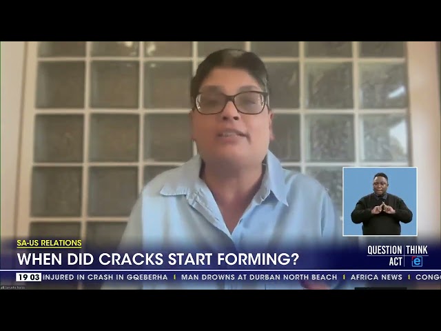 ⁣SA-US Relations | When did cracks start forming?