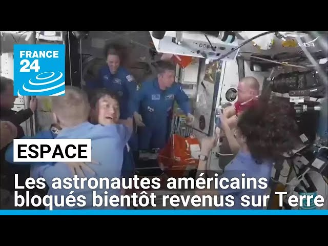 ⁣Les astronautes américains bloqués vont pouvoir rentrer sur Terre • FRANCE 24