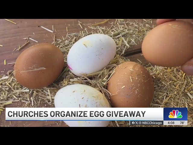 ⁣Chicago pastors gives away 40,000 EGGS to families in need