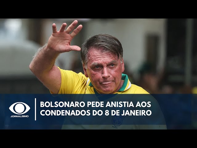 Bolsonaro pede anistia aos condenados do 8 de janeiro: "maldade"