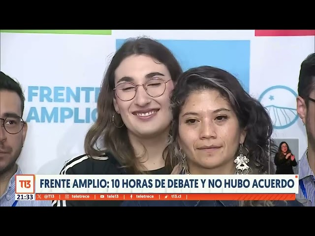 ⁣Frente Amplio: 10 horas de debate y no hubo acuerdo por una carta presidencial