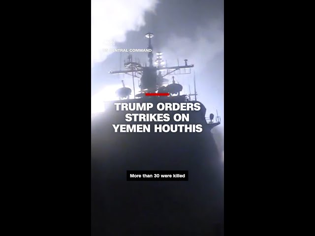 ⁣Trump orders strikes on Houthi rebels in Yemen