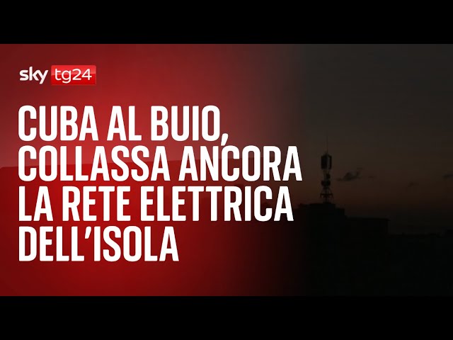 ⁣Cuba al buio, collassa ancora la rete elettrica dell’isola