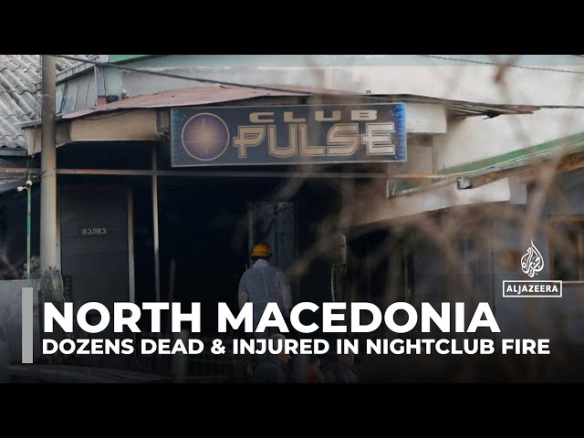 ⁣Concert fire kills 59 in North Macedonia; 4 arrest warrants issued