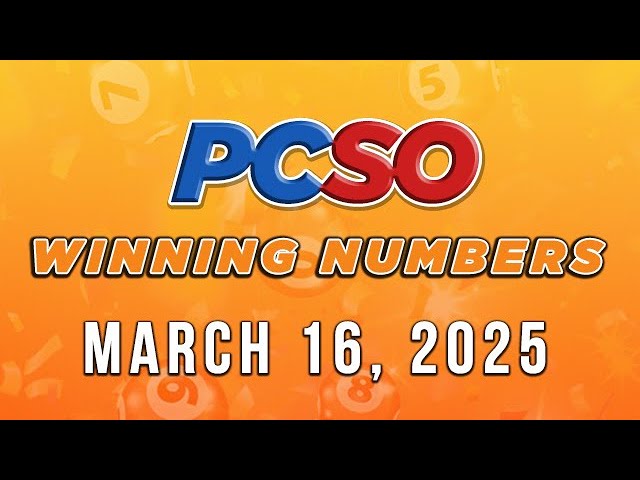 P160M Jackpot Ultra Lotto 6/58, 2D, 3D, and Superlotto 6/49 | March 16, 2025