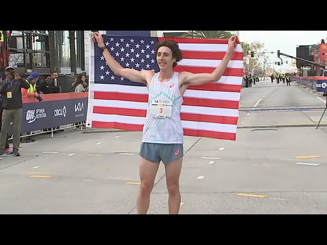 ⁣American wins Los Angeles Marathon for first time in 31 years