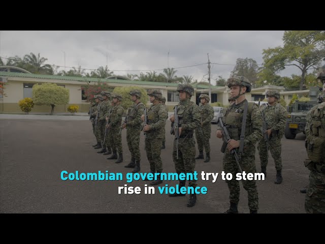 ⁣Colombian government try to stem rise in violence