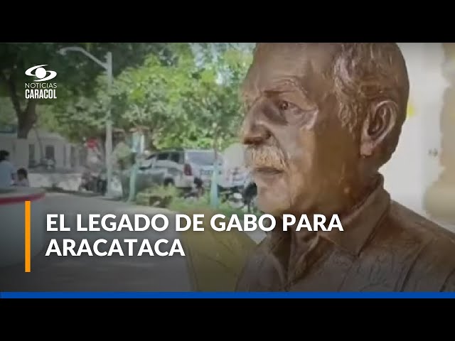 ⁣Nuevo busto de Gabriel García Márquez en Aracataca, atractivo turístico del municipio