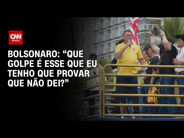 Bolsonaro nega plano de golpe em manifestação no RJ | AGORA CNN