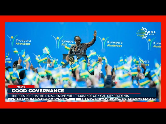 ⁣Rwandans show admiration for President Kagame and vow to oppose foreign interference