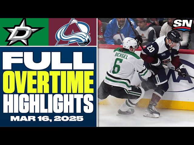 ⁣Dallas Stars at Colorado Avalanche | FULL Overtime Highlights - March 16, 2025