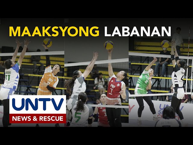 ⁣AFP Lady Gunnars, PNP Lady Patrollers at BFP Lady Firefighters, wagi sa preliminary rounds ng UVL