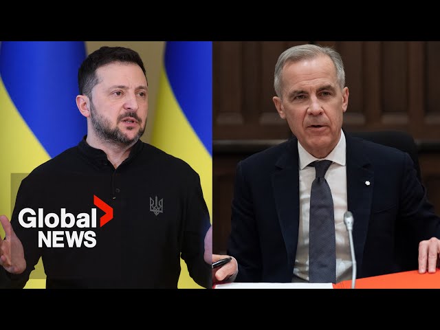 Zelenskyy details 1st conservation with Carney since he became PM, talks sanctions against Russia