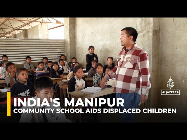 ⁣Community school in India's Manipur aids over 400 displaced children amid ethnic violence &