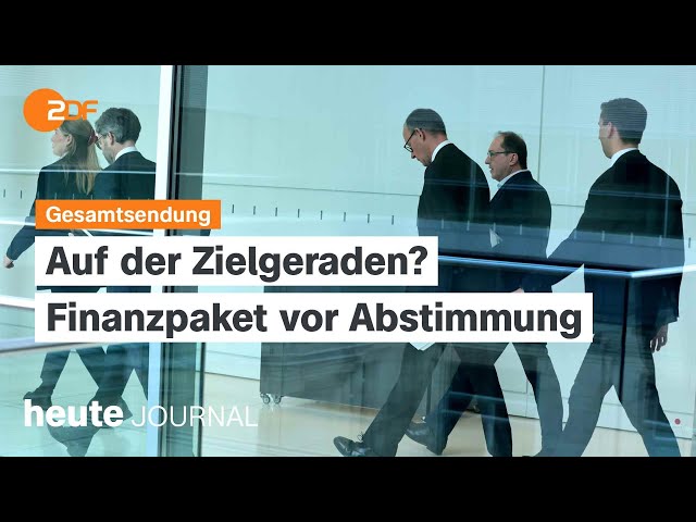 ⁣heute journal vom 16.03.2025 Schuldenpaket, Transformation deutscher Unternehmen, US-Umweltpolitik