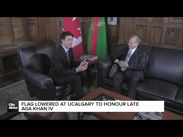 ⁣UCalgary lowers flag to mark end of mourning period for late Aga Khan IV