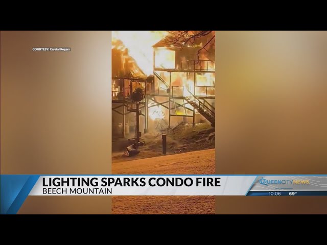 Lightning sparks fire, burning ski slope condos in Beech Mountain