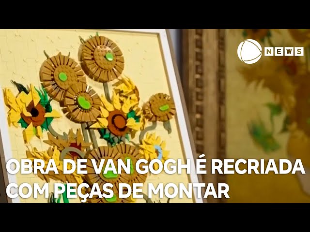 ⁣Famosa obra de Van Gogh é recriada com peças de montar