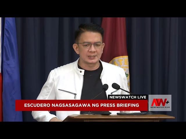 ⁣Press briefing sa pangunguna ni Senate President Chiz Escudero | NewsWatch Live