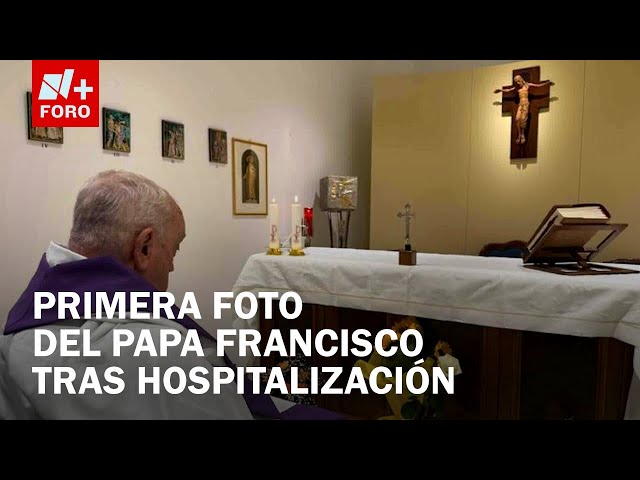 ⁣Vaticano publica primera foto del Papa Francisco tras un mes hospitalizado en Roma - Las Noticias