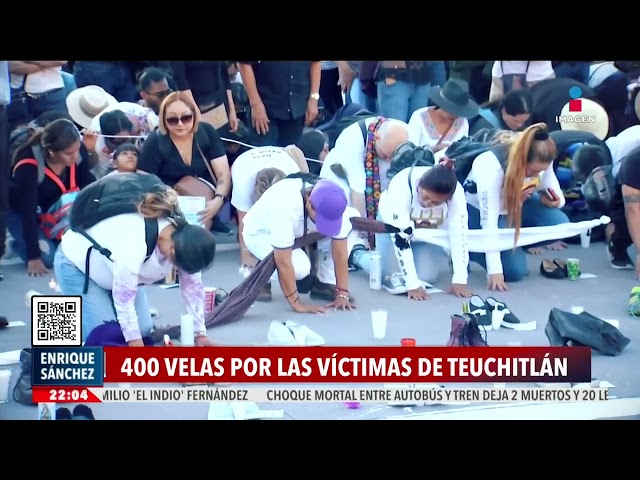 Luto nacional por Teuchitlán: realizan vigilia por las víctimas en el Zócalo CDMX