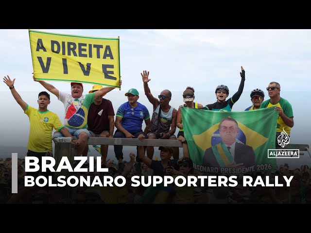 ⁣Bolsonaro supporters rally in Brazil, demand amnesty for January 8 riots