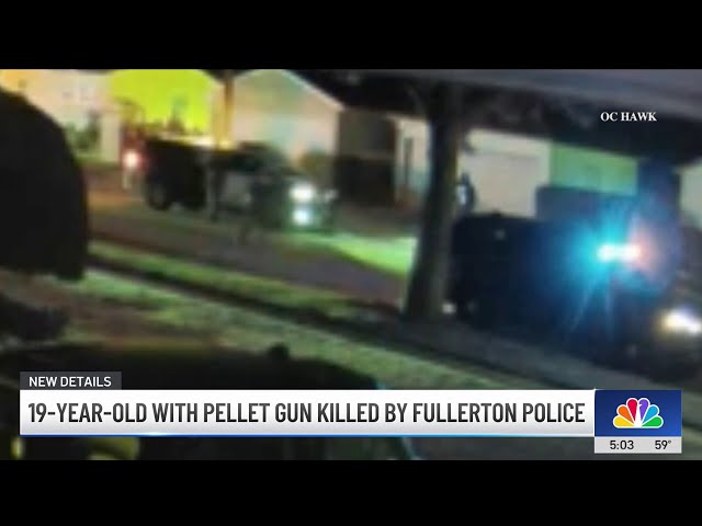 ⁣19-year-old brandishing pellet gun shot and killed by Fullerton police