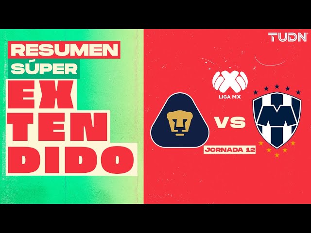 RESUMEN SUPER EXTENDIDO | Pumas 1-3 Monterrey | Liga Mx - CL2025 J12 | TUDN