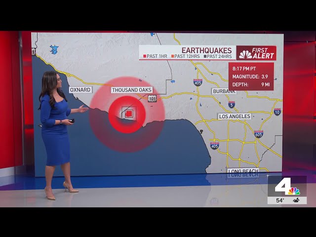 ⁣Did you feel it? Magnitude 3.9 earthquake centered near Malibu