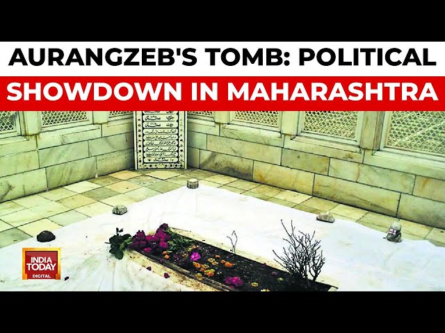 ⁣Maharashtra: Protests Erupt Demanding Removal of Aurangzeb's Tomb in Chhatrapati Sambhajinagar