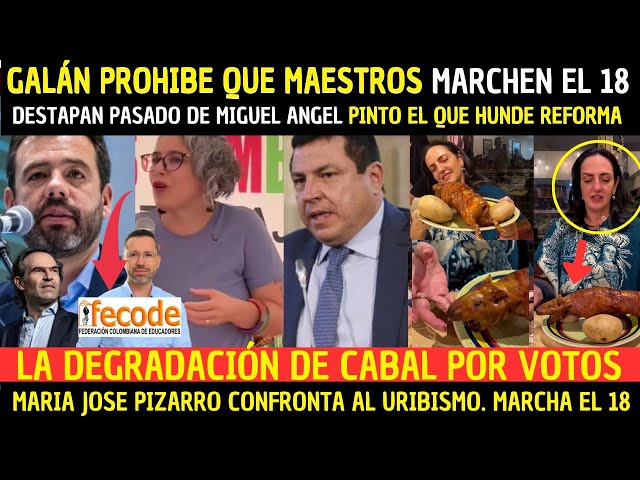 ⁣Prohíben marchas docentes: El oscuro pasado de Pinto y la debacle de Cabal por VOTOS