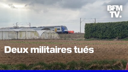 ⁣Ce que l'on sait de la mort de deux militaires après la collision entre un train et et un véhic