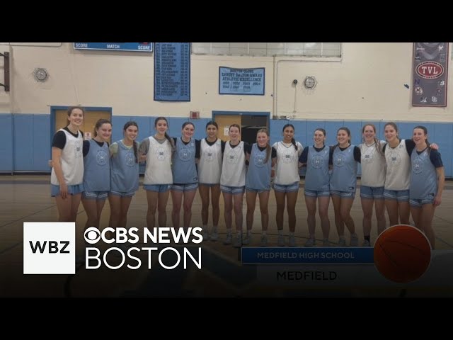 Medfield girls basketball Home Court Shoutout from WBZ